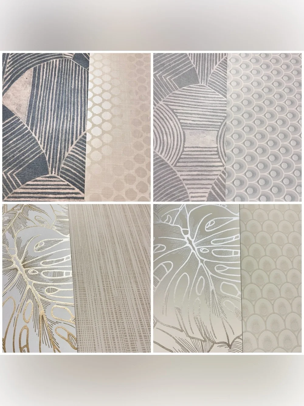 26 Large Assorted Designer Botanical Leaves Wallpaper Sample Sheets Scrapbooking
